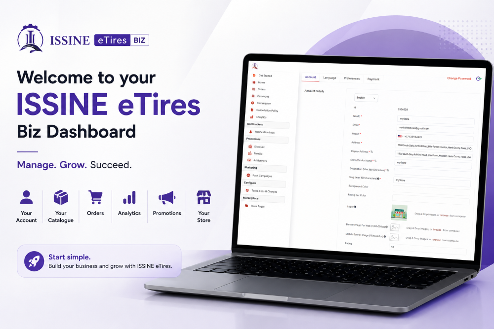 Your ISSINE eTires Biz Dashboard: Get Familiar and Start Managing Your Business